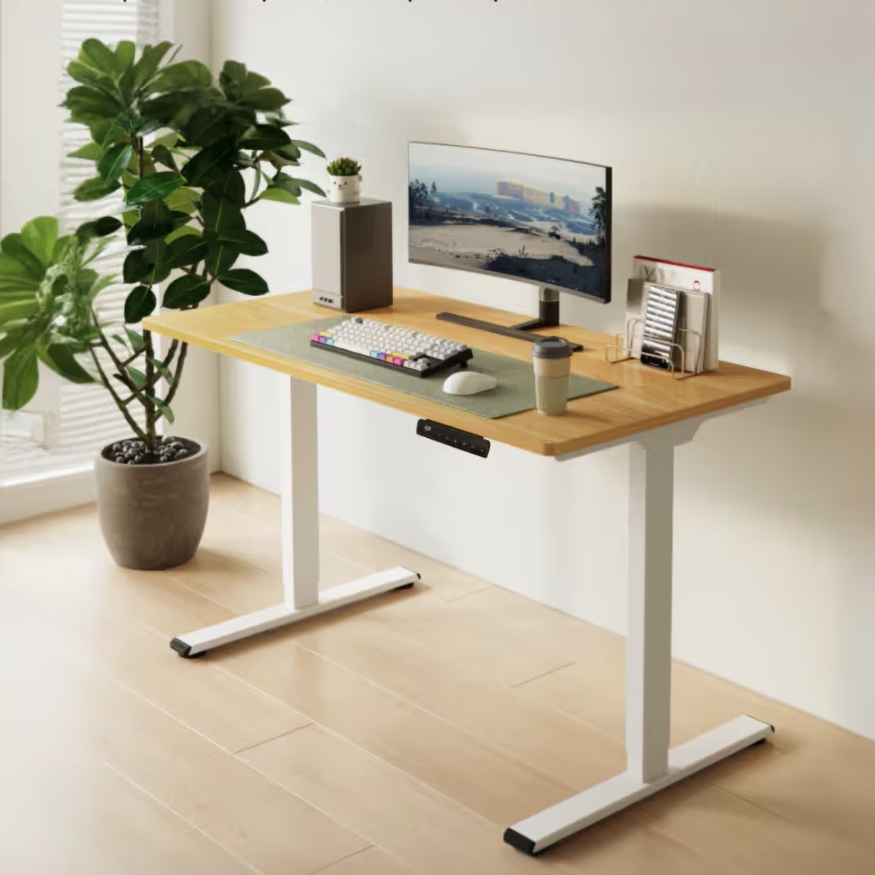 FlexiSpot E1 PRO - ორძრავიანი რეგულირებადი მაგიდა
