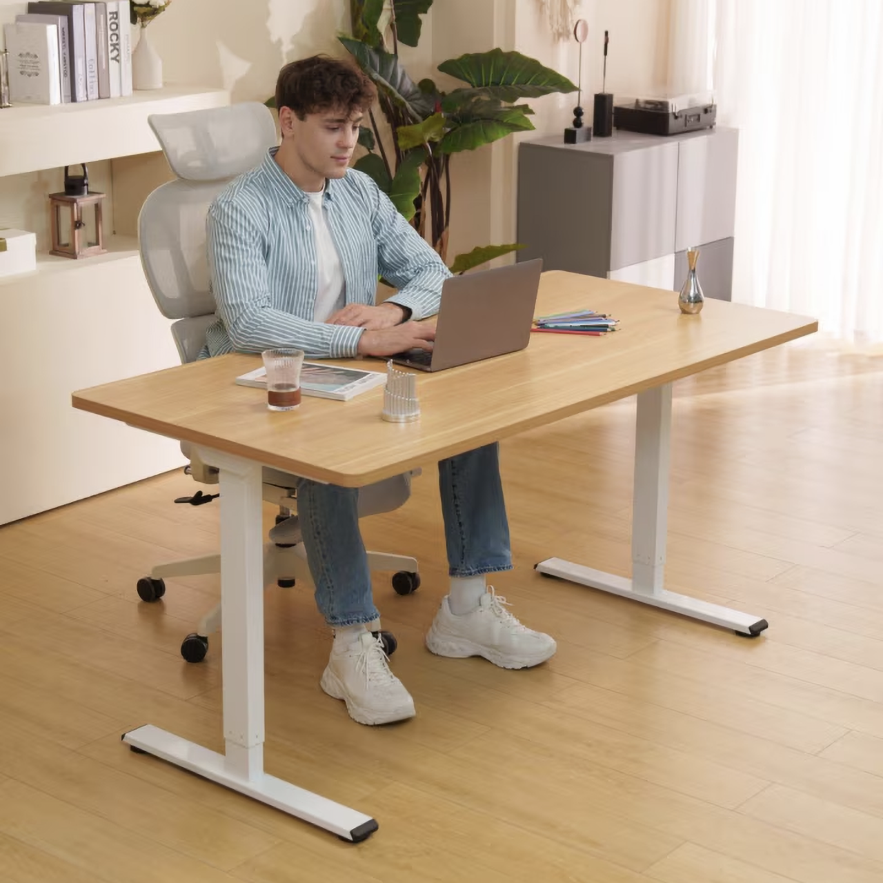 FlexiSpot E1 PRO - ორძრავიანი რეგულირებადი მაგიდა