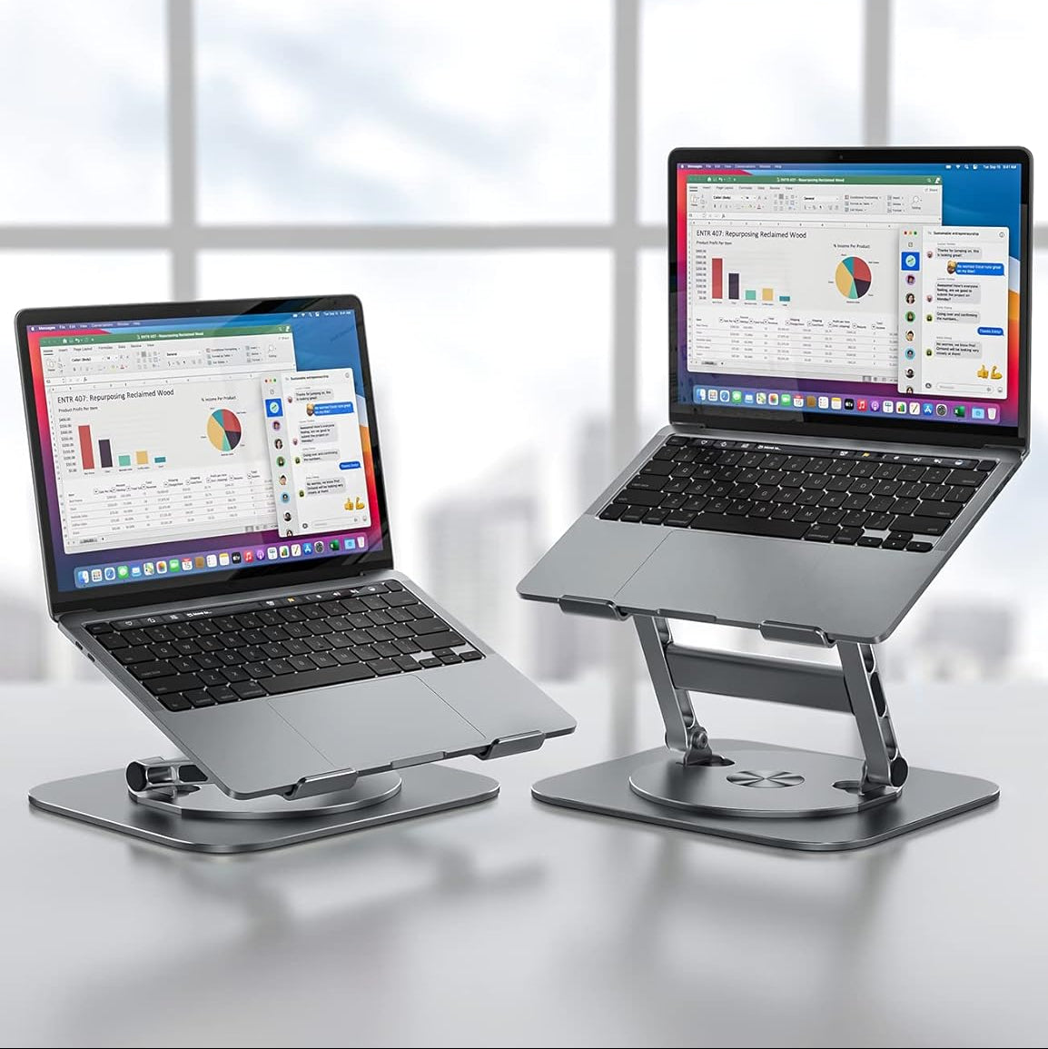 Top 360° Swivel Aluminum Laptop Stands