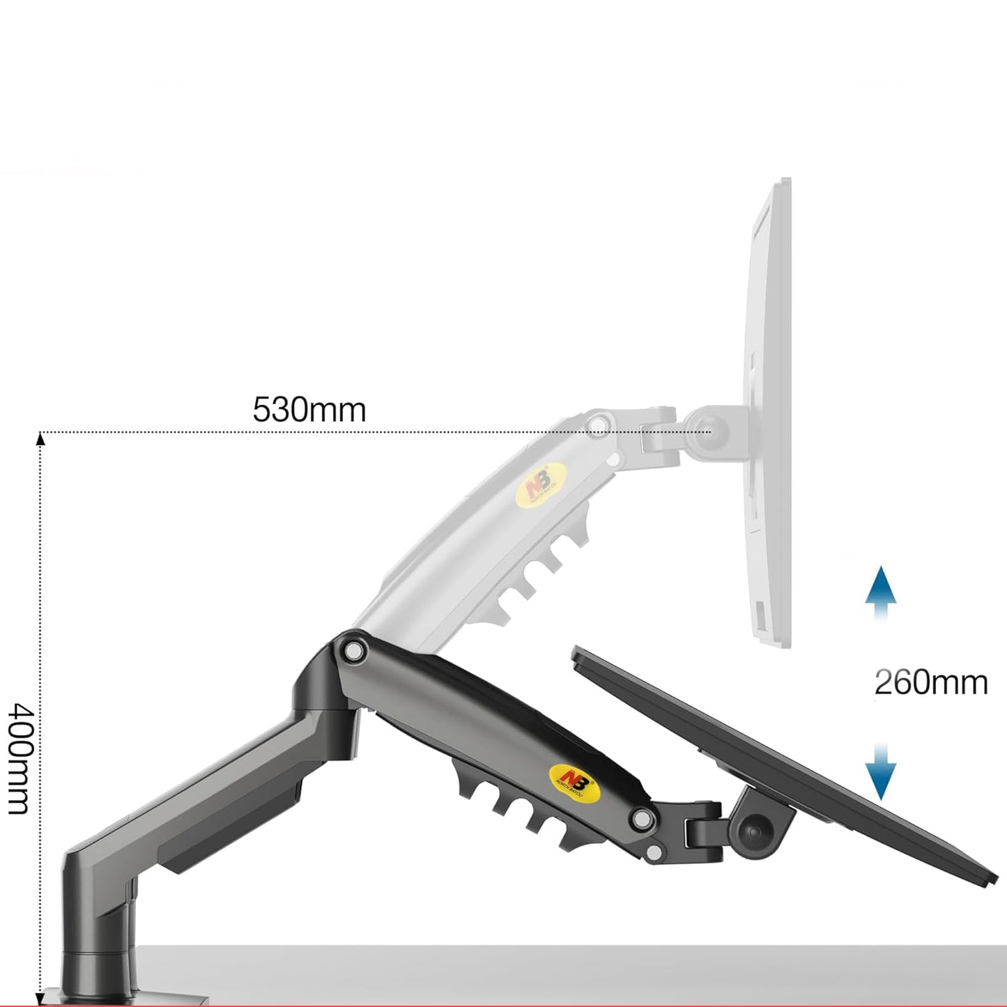 Double Monitor Arm - NB North Bayou F160