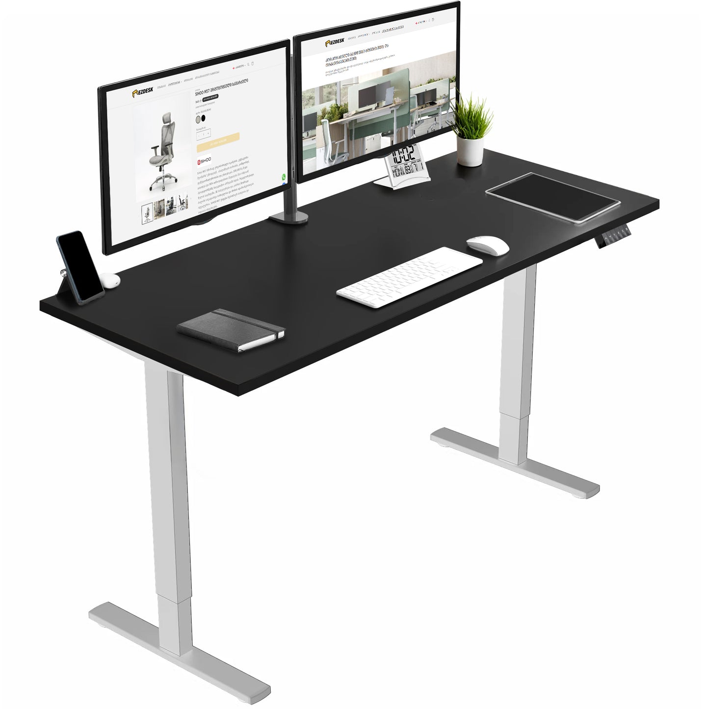 FlexiSpot E1 PRO - ორძრავიანი რეგულირებადი მაგიდა
