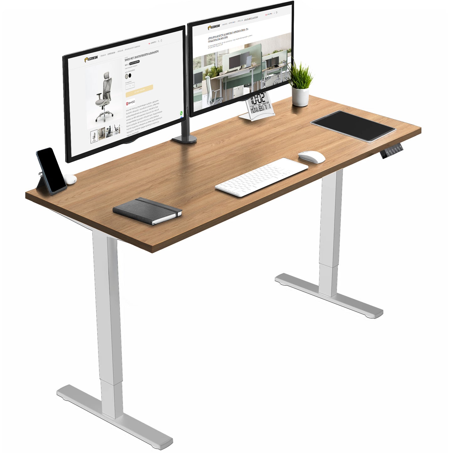FlexiSpot E1 PRO - ორძრავიანი რეგულირებადი მაგიდა