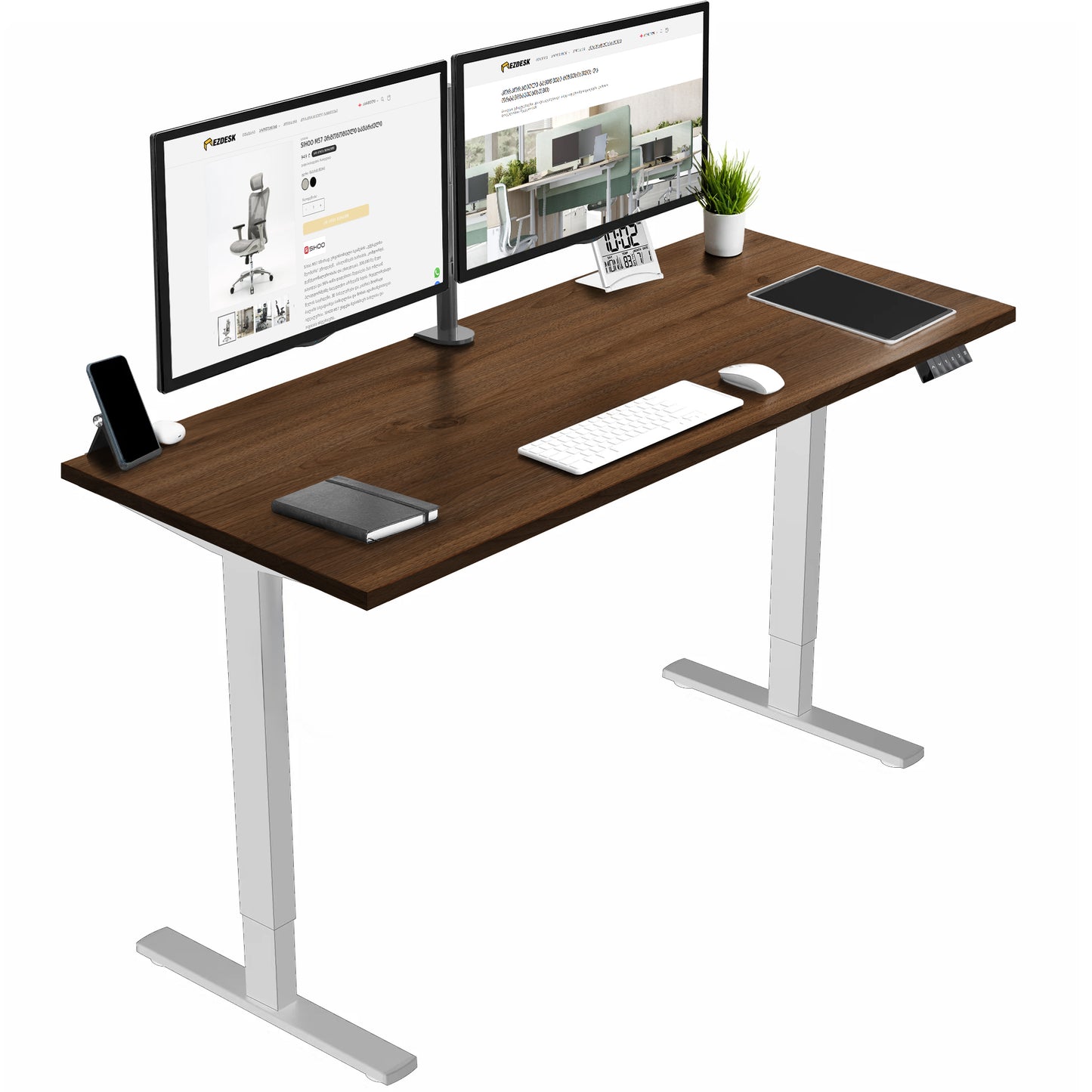 FlexiSpot E1 PRO - ორძრავიანი რეგულირებადი მაგიდა