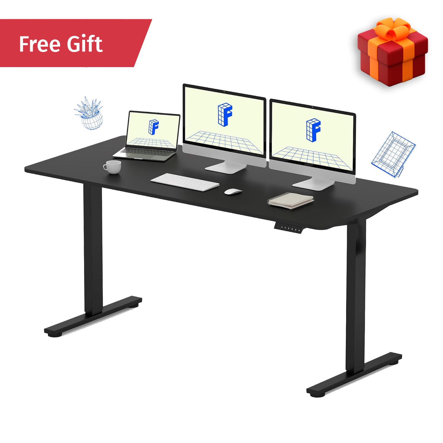 FlexiSpot E1 PRO - Dual Motor Standing Desk