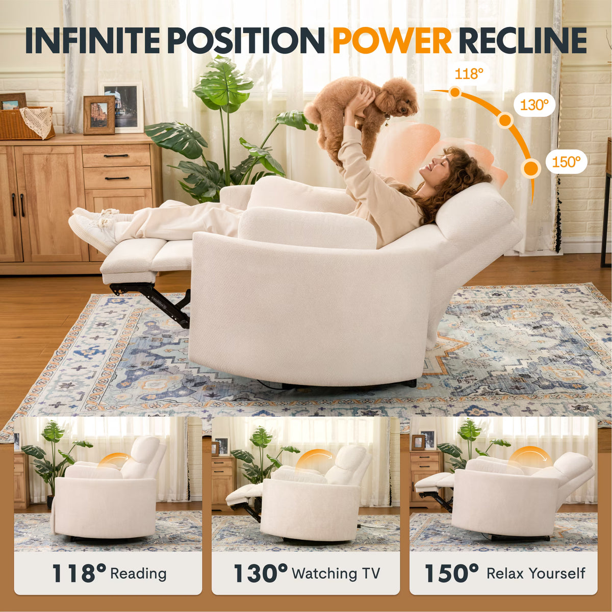FlexiSpot Mochi Oversized Power Recliner