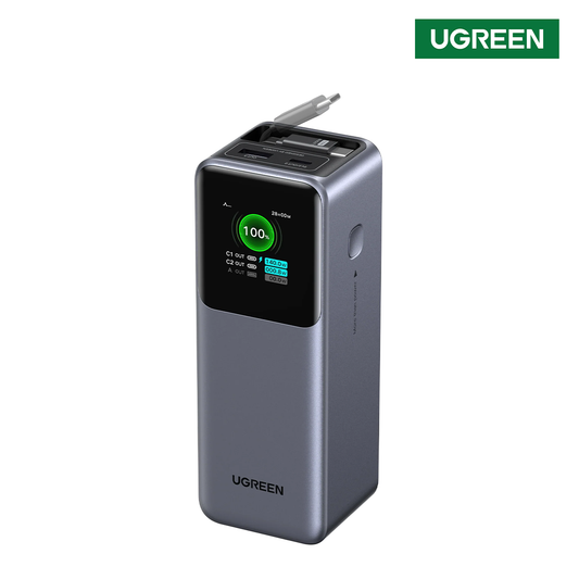 UGREEN Nexode Power Bank 20000mAh 165W with Retractable Cable
