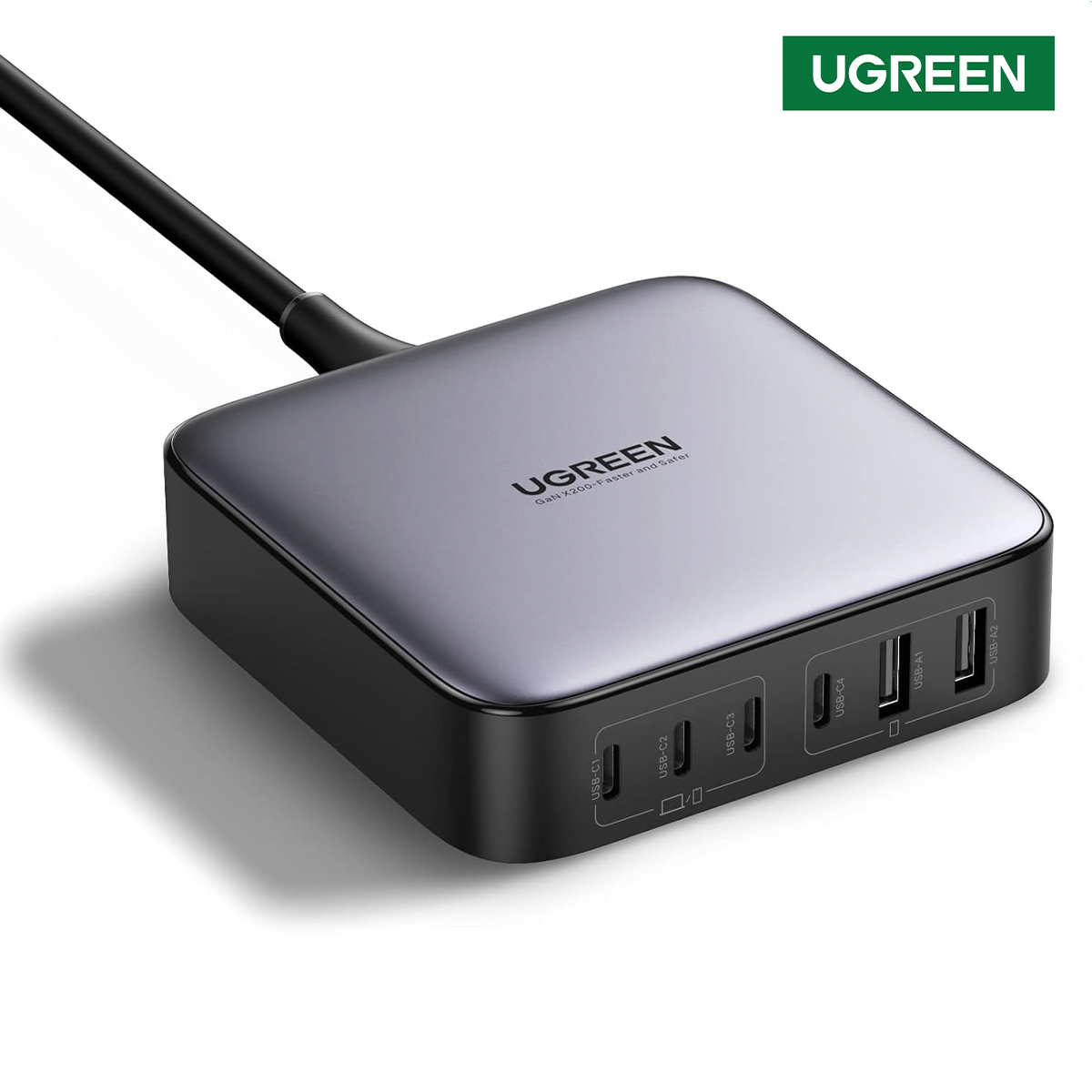 UGREEN Nexode 200W GaN — 6-Port Desktop Charger - main view