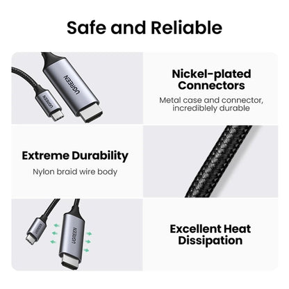 UGREEN Type-C to HDMI Cable 1.5m - back view
