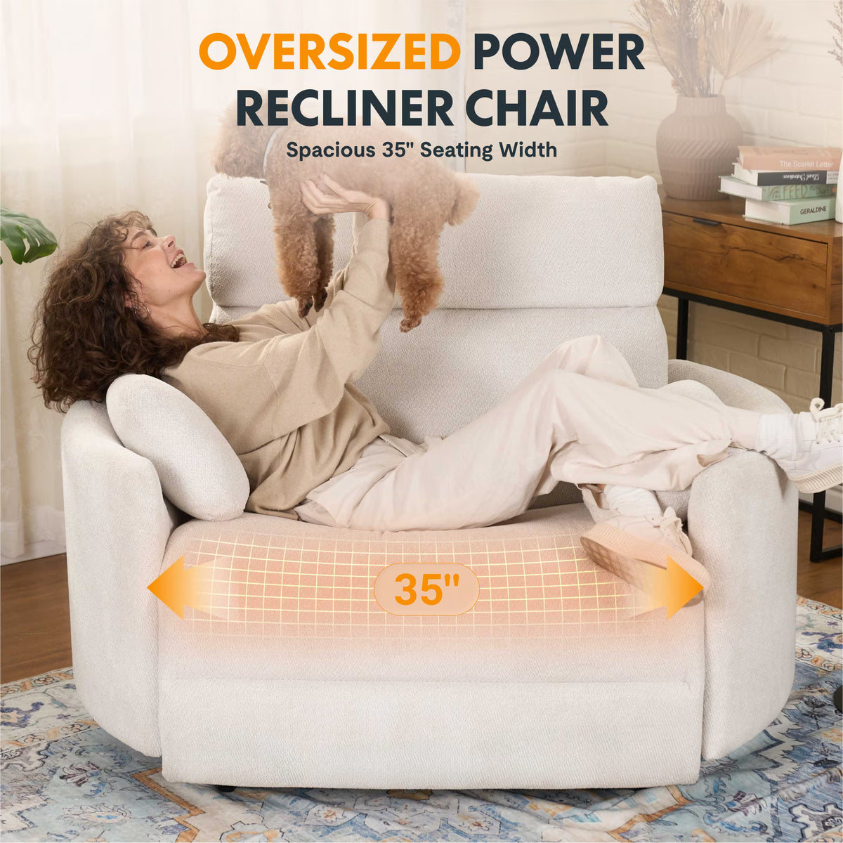 FlexiSpot Mochi Oversized Power Recliner