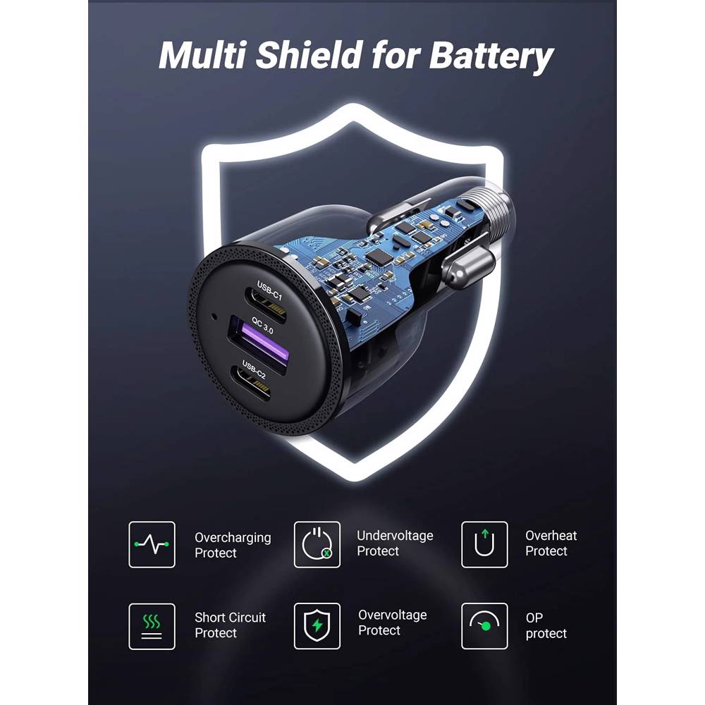 UGREEN 69W USB C Car Charger Adapter