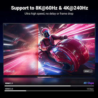UGREEN 8K HDMI 2.1 Cable 48Gbps 1m - front view