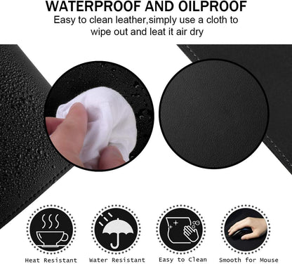 UGREEN PU Leather & Cork Desk Mat (800x400mm)