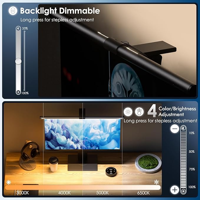 Quntis ScreenLinear Monitor Light Bar with Remote