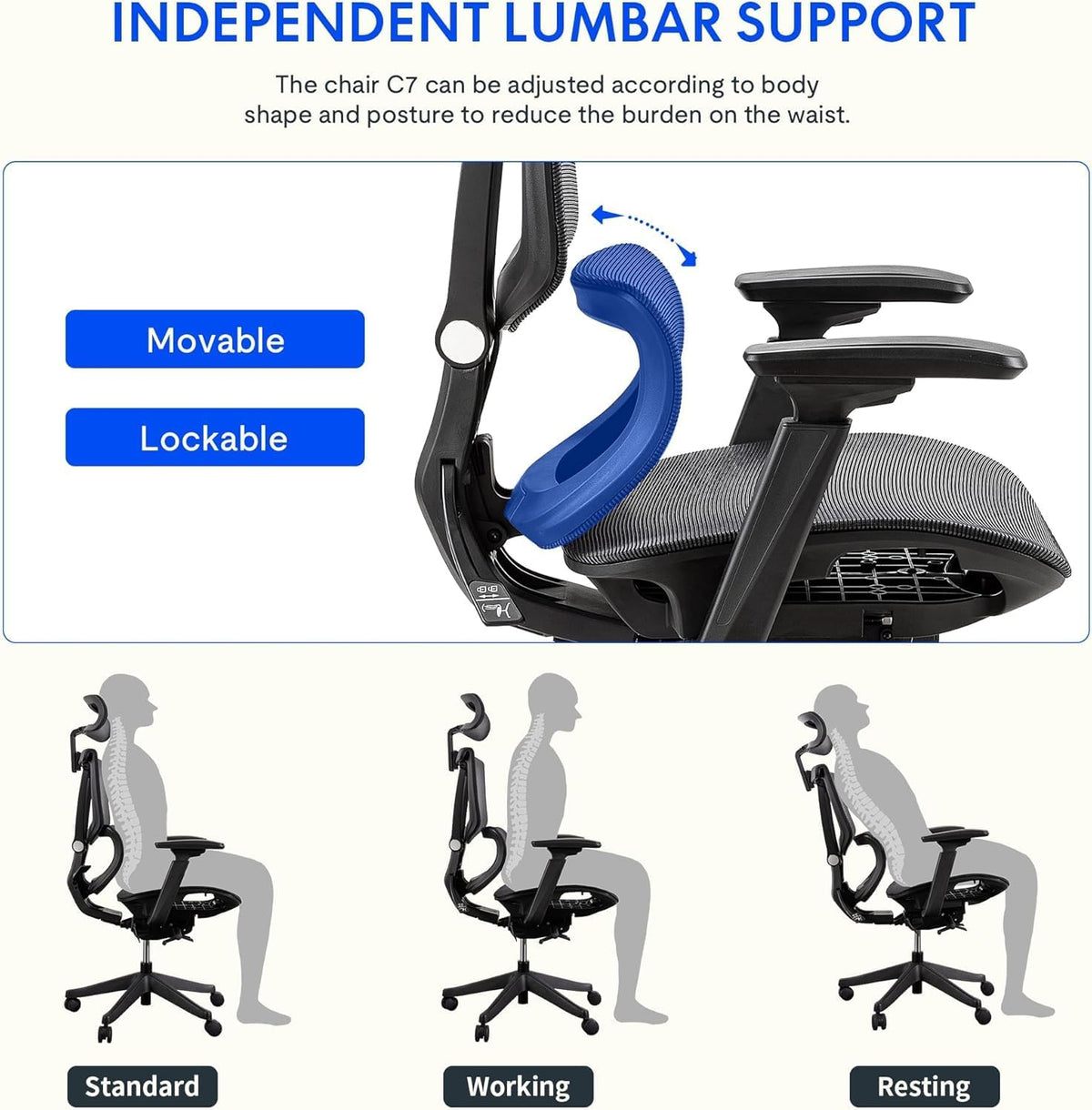 FlexiSpot ერგონომიული სავარძელი