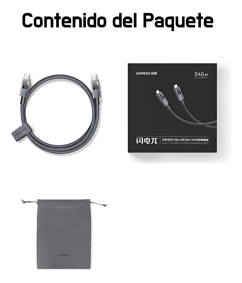 UGREEN Type-C to Type-C Fast Charging Cable 240W 1.5m