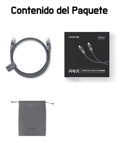 UGREEN Type-C to Type-C Fast Charging Cable 240W 1.5m