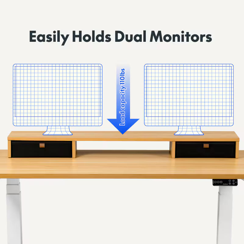 Flexispot Monitor Riser Stand with Drawers