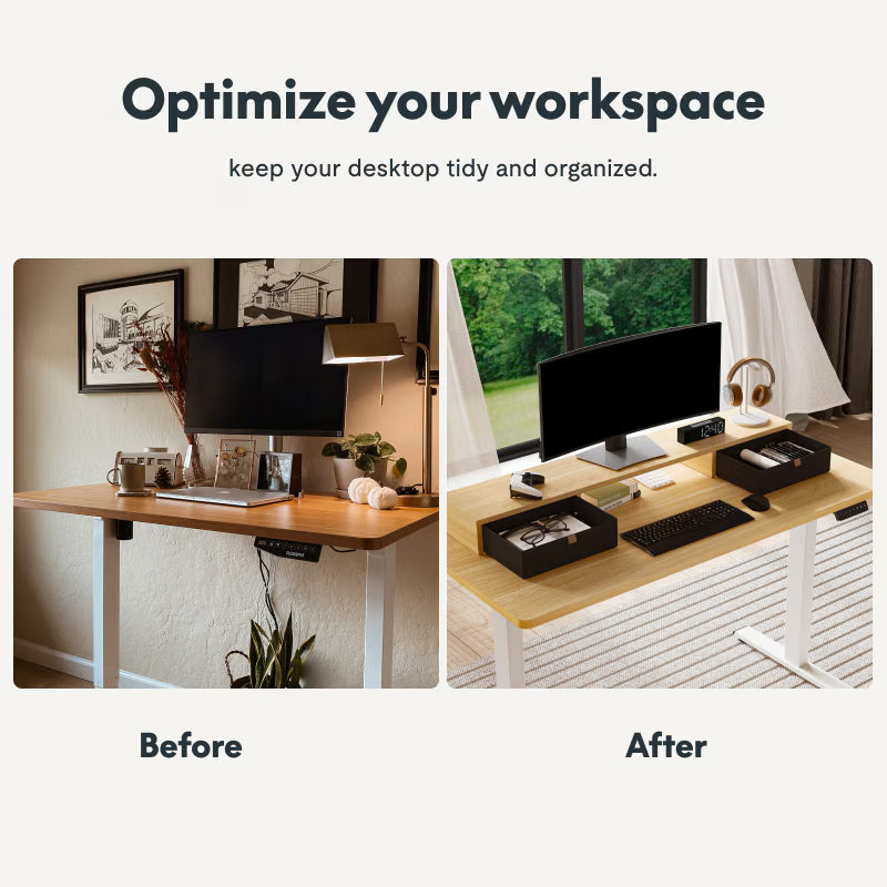 Flexispot Monitor Riser Stand with Drawers