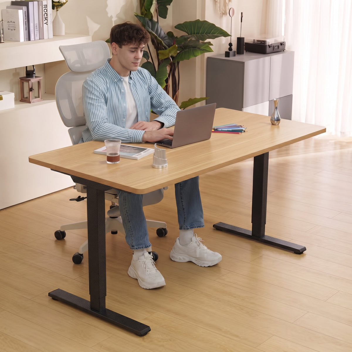 FlexiSpot E1 Pro & Sihoo M57 (Black) - Free Gift NB Smoovex A3
