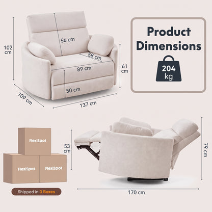 FlexiSpot Mochi Oversized Power Recliner