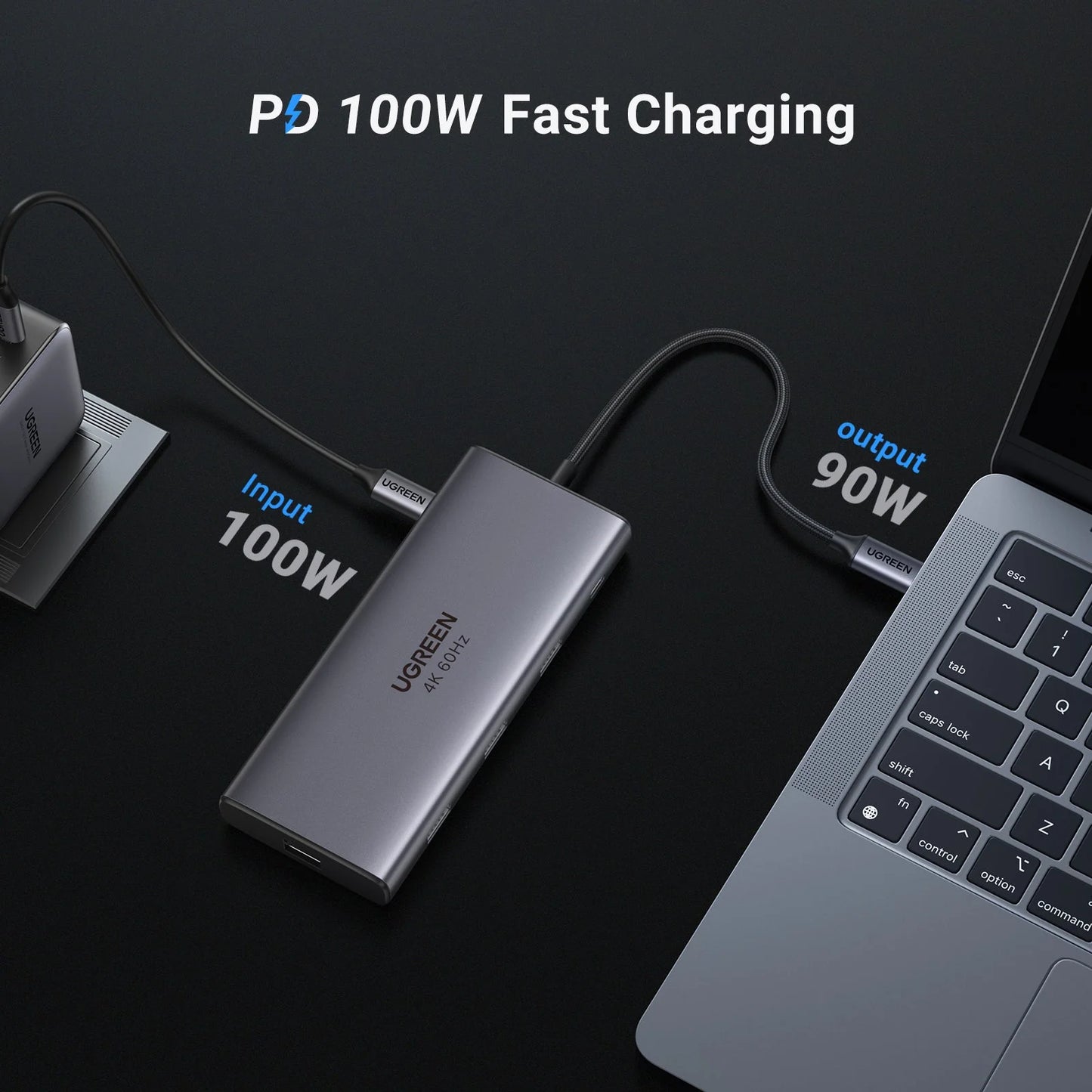 UGREEN Revodok Pro USB Hub - front view