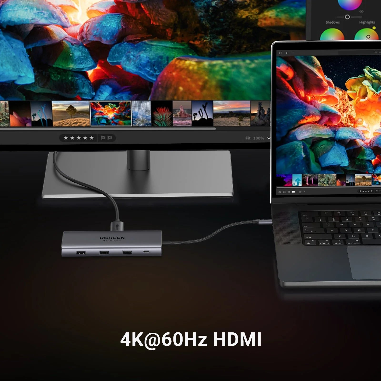 UGREEN Revodok Pro USB Hub - close-up